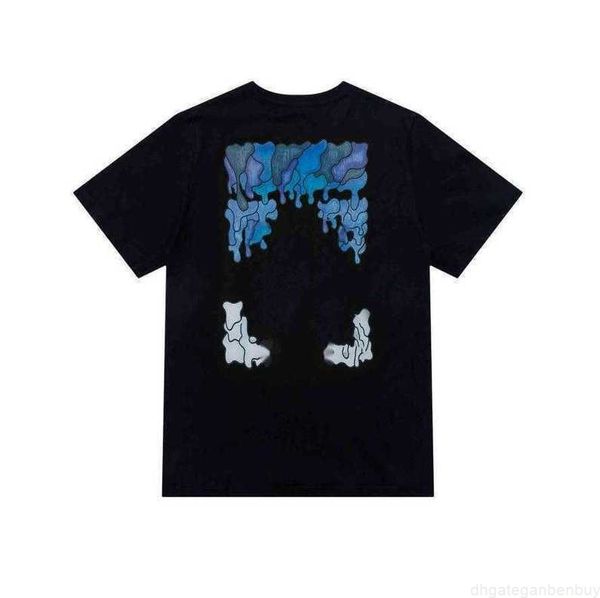 

fashion mens brand off designer cross t shirts gradient dissolve arrow printing short sleeves summer tee t shirts casual tshirts white, White;black