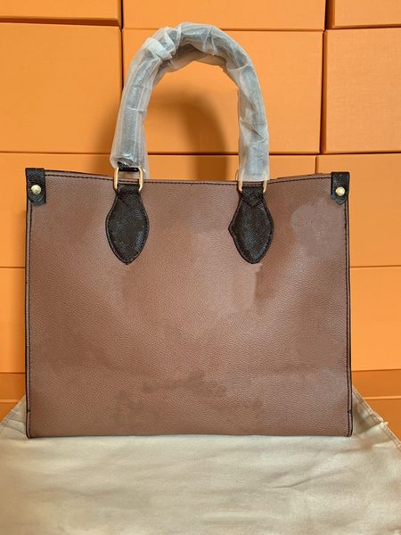 

onthego tote women large capacity shopping bags handbags designers bags duplex leather print lady crossbody shoulder bag