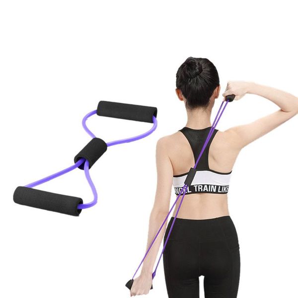 

resistance bands yoga band elastic sports gym fitness equipment pull rope 8 shaped chest expander muscle training tubing tension
