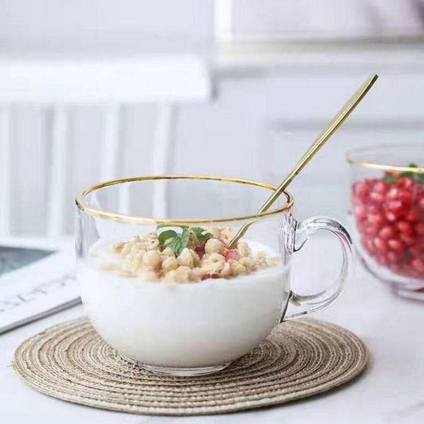 

wine glasses ins fresh creative breakfast bowl children's glass milk cup transparent juice