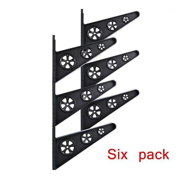 

skateboarding 6pcs skateboard racks wall storage holder mount hanger hooks indoor show stands fit all size longboard hockey stick1