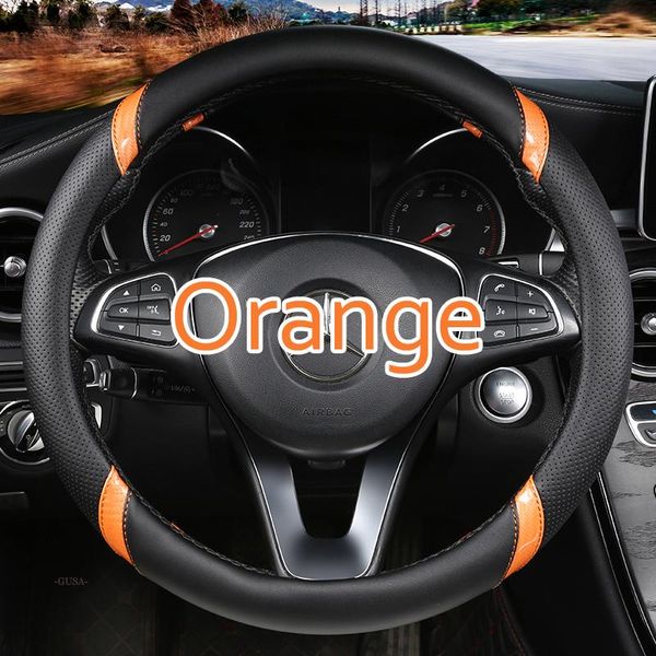 

steering wheel covers leather car auto cover with crystal rhinestone for women girls interior accessories black/beige 15'' 38cm