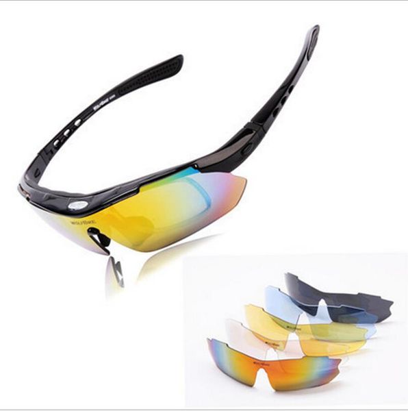 

outdoor eyewear polarized cycling glasses bike sports bicycle sunglasses goggles 5 groups of lenses myopia frame