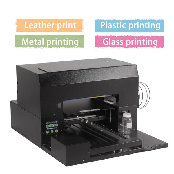 

printers a3 uv flatbed printer 6-color inkjet led cooling system for leather/plastic/metal/glass high-definition color printing