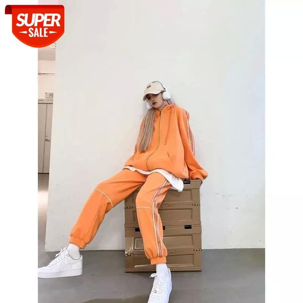 

autumn winter new suits women velvet open stich hoodies thickened pullover hooded women's sets leisure two-piece and pants #pg02, White
