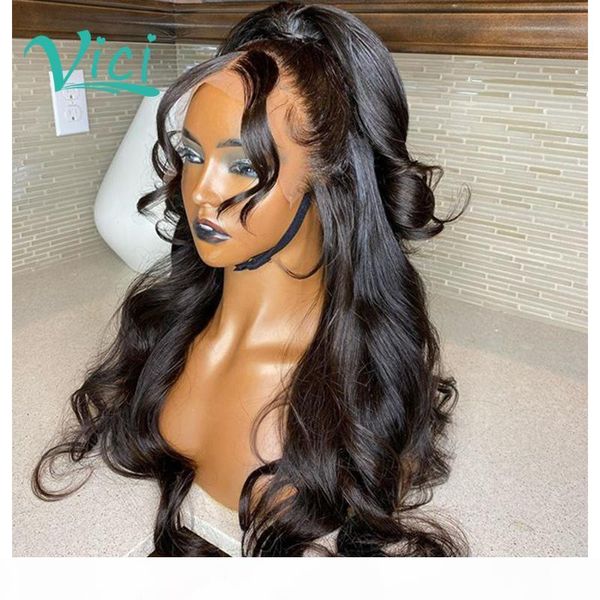 

360 lace frontal wig for black women body wave wig human hair natural black brazilian hair wigs long 150 density can do bun, Black;brown