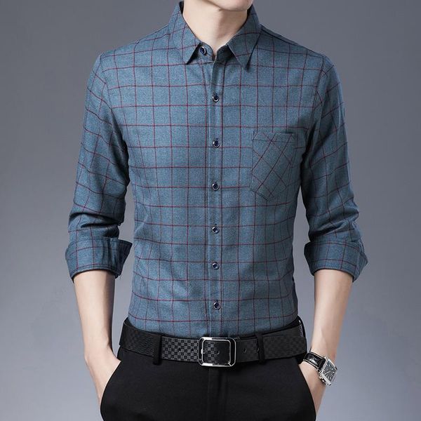 

men's casual shirts spring autumn long sleeve men slim fit camisa masculina plaid drop c683, White;black