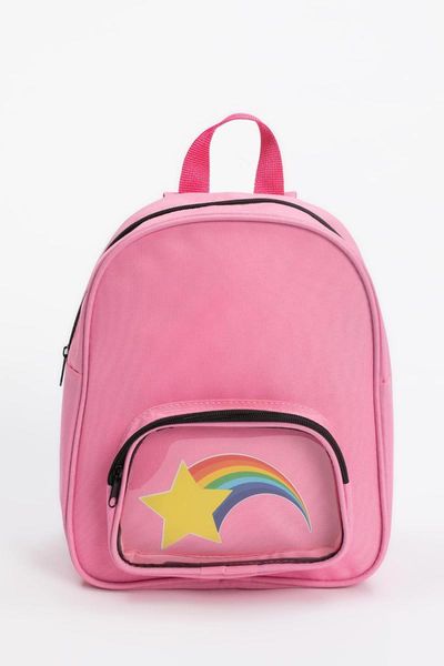 

defacto winter girl bags girl rainbow print backpack light kid child bag daypack new season-s6568a620wn