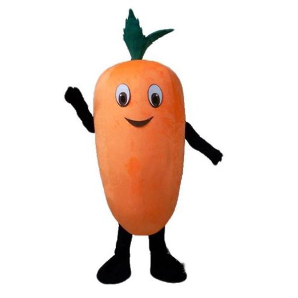 Halloween Cute carrot Mascot Costume Top Quality Cartoon vegetable theme character Carnival Unisex Adults Size Christmas Birthday Party Fancy Outfit