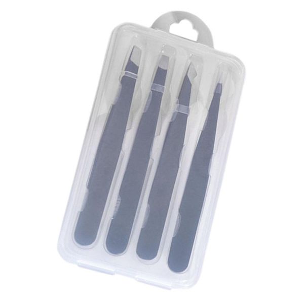 

eyebrow tools & stencils 4pcs trimmer clip eyelash extension tweezers makeup accessory