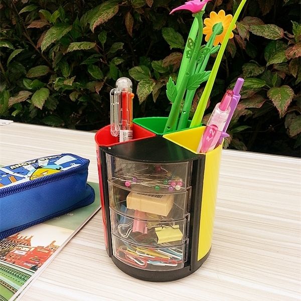 

around pen holders variety of face shape storage box office & school stationery