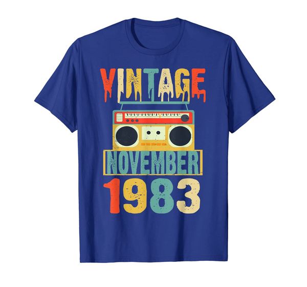 

birthday vintage november 1983 t-shirt classic music fans, White;black