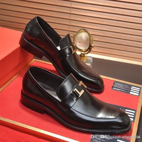 

a2 designer business shoes man dress shoes genuine leather winter boots new fashion gentleman flats party office casual shoes bis size, Black