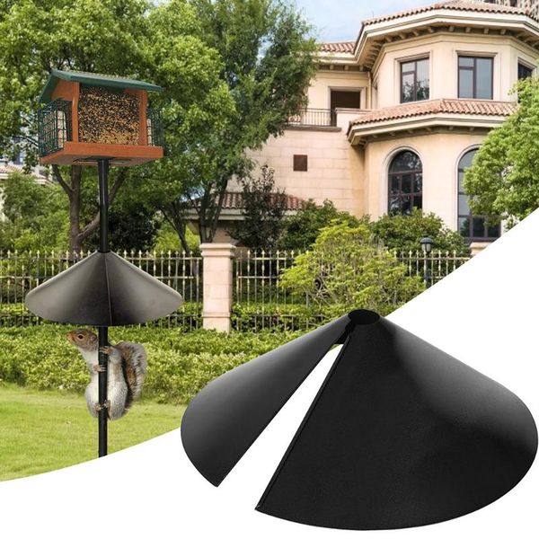 

shade 1pc squirrel proof baffle wrap around guard dome deterrent tool black