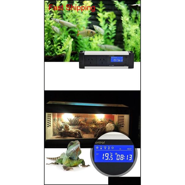 

temperature controller aquarium reptile lizard turtle feeding high precision matic heat cold convers jllxfu yummy_shop