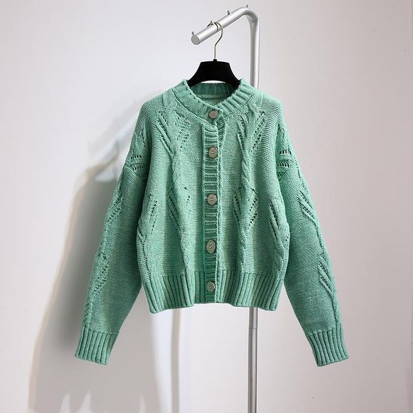 

women's knits & tees 2021 autumn twist cardigan sweater solid color coat, White