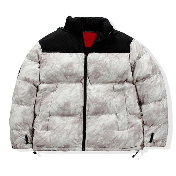 

tnf down cotton jacket coat letter printed outdoor men's and women's fashion casual korean warm jackets lovers2022, Black