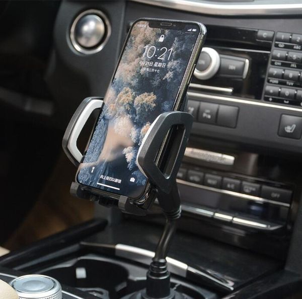 

car phone cup holder stand 360 degree adjustable cup cradle mount for cell mobile phone bracket interior accessories