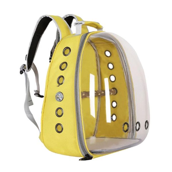 

parrot bird carrier backpack with standing perch pet bubble backpack for outdoor