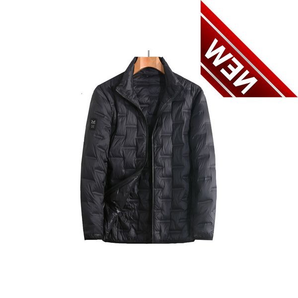

2021 winter men's large and thin down jacket for the middle-aged elderly dad's fattening short loose casual coat 7xl 8xl, Black