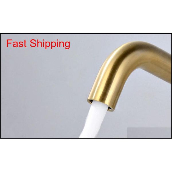 

brushed golden brass wall mounted basin faucet single handle and cold mixer bathroom faucet i qylhnk dh_seller2010
