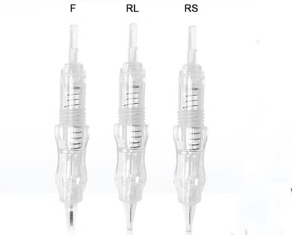 

100pcs disposable screw tattoo needles tattoo cartridge needles for tattoo machine kit eyebrow needle with rl/rs/f size