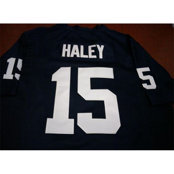 Goodjob Männer Jugend Frauen #15 White Navy Penn Grant Haley State Nittany Lionss Fußballtrikot Größe S-5XL oder individuelles Trikot mit beliebigem Namen oder Nummer