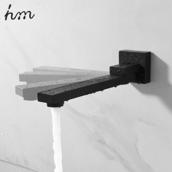 

hm 180 degree folding shower faucets spout filler solid brass split-type bibcocks basin faucet mixer valve spout & tap aerator
