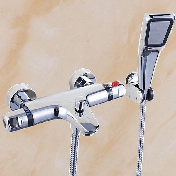 

wall mounted chrome thermostatic shower mixer thermostatic faucet shower taps , automatic temperature control water valve