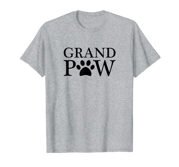 

mens grand paw shirt like regular grandpa but cooler dog lovers, White;black