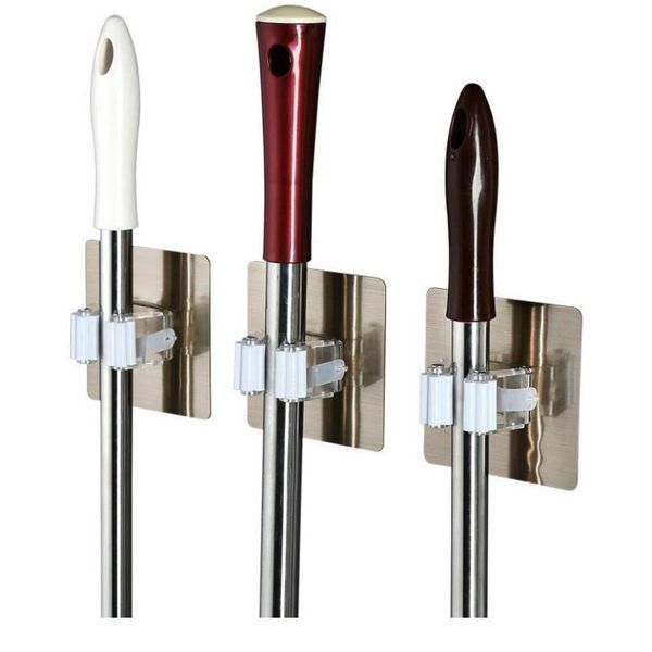 

wall mounted mop organizer holder brush broom hanger storage rack kitchen tool wall housekeeper accessory hanging pi qyldit