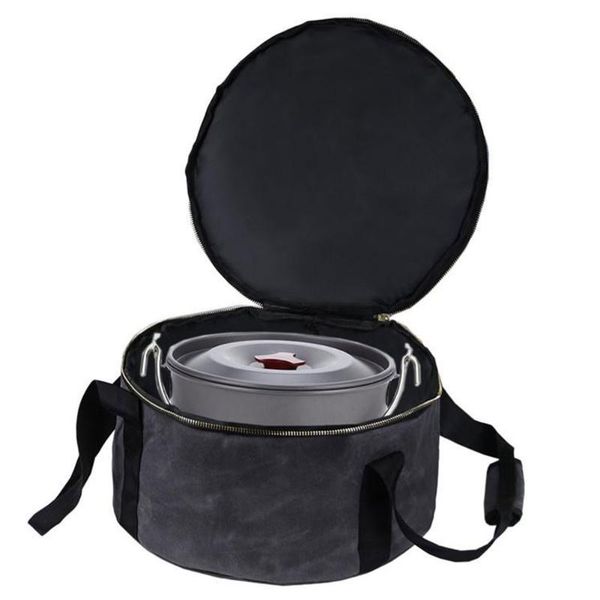 

outdoor bags picnic camping tableware storage bag barbecue canvas pouch cooking utensils organizer hand