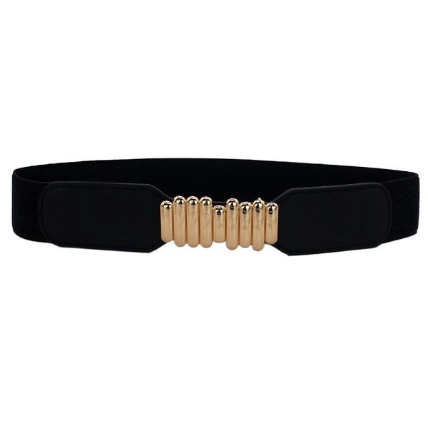

belts fashion belt elastic gold metal waist for women red ceiture femme stretch cummerbunds ladies coat black thin waistband, Black;brown