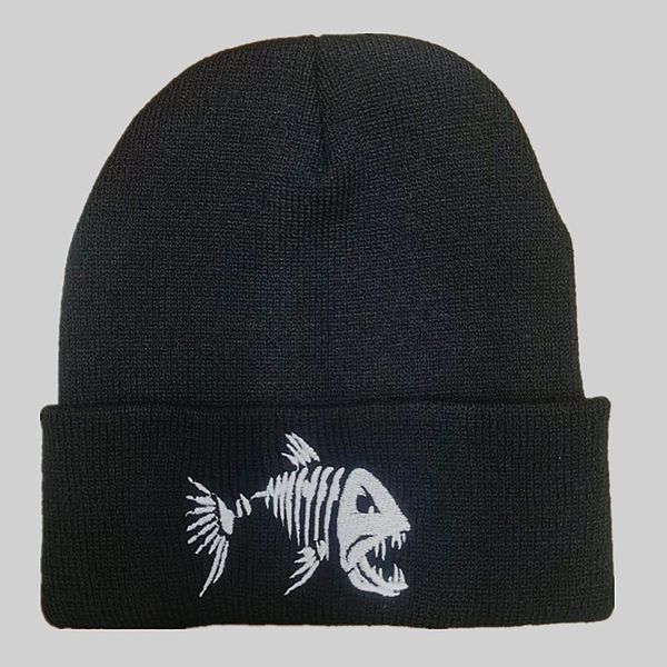 

new autumn winter hunter fishbone embroidery warm knitted men's and women's outdoor skiing wool cold hat beanies, Blue;gray