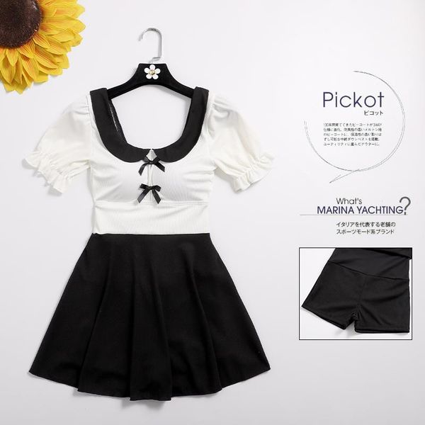

women short sleeve bathing suit swimwear patchwork beachwear swim beach dress swimsuit female swimming suits swimdress