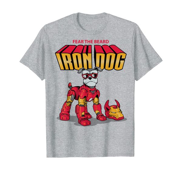 

funny schnauzer iron dog, White;black