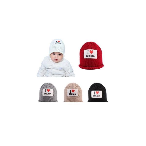 

new love mother autumn and winter children's knitted hat can be customized spot cute warm childr jlljet, Yellow
