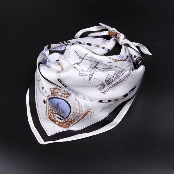

new silk scarves in spring and summer of 2019, Blue;gray