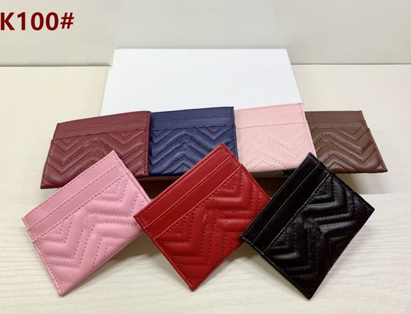 Porta carte di credito con motivo a onde classico Design di lusso Slot per carte multiple Portamonete da donna di grande capacità Portafogli corti da uomo e da donna di moda di marca Mini pochette