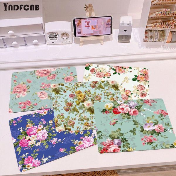 

mouse pads & wrist rests yndfcnb printed vintage flowers high speed mousepad for cs go smooth writing pad desk mate gaming