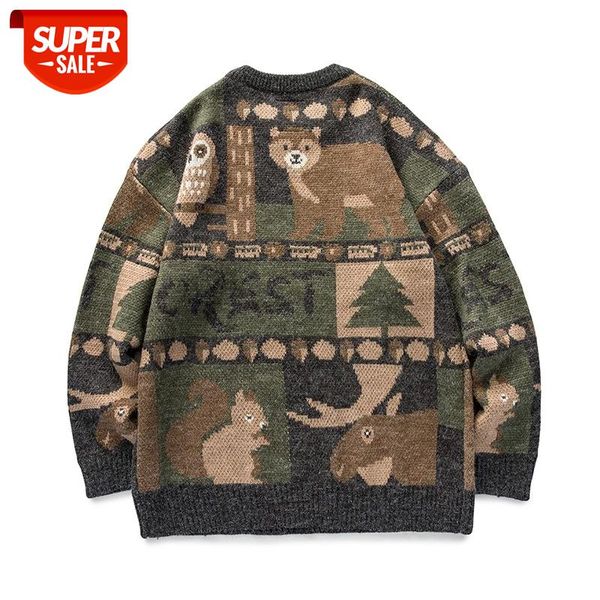 

seveyfan sweater men's winter 2021 new autumn winter thick loose korean style trendy personality sweater #om97, White;black