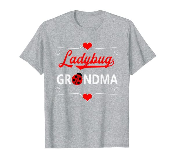 

ladybug grandma ladybird t-shirt, White;black