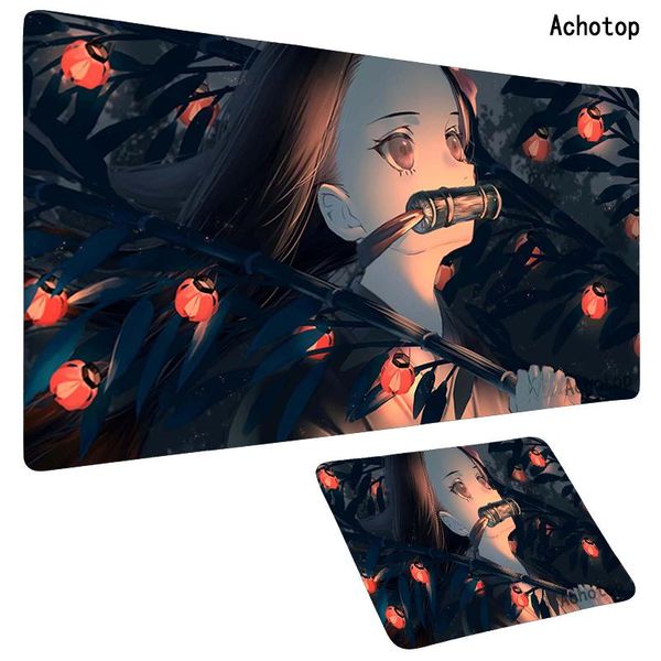 

mouse pads & wrist rests 900x400 anime kimetsu no yaiba pad xl hd print computer gamer locking edge mousepad xxl keyboard pc mice mats for c