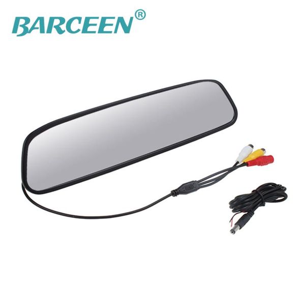 

car video selling parking mirror bring 4.3" hd lcd scrren water-proof ip 69k 800*480 resolution