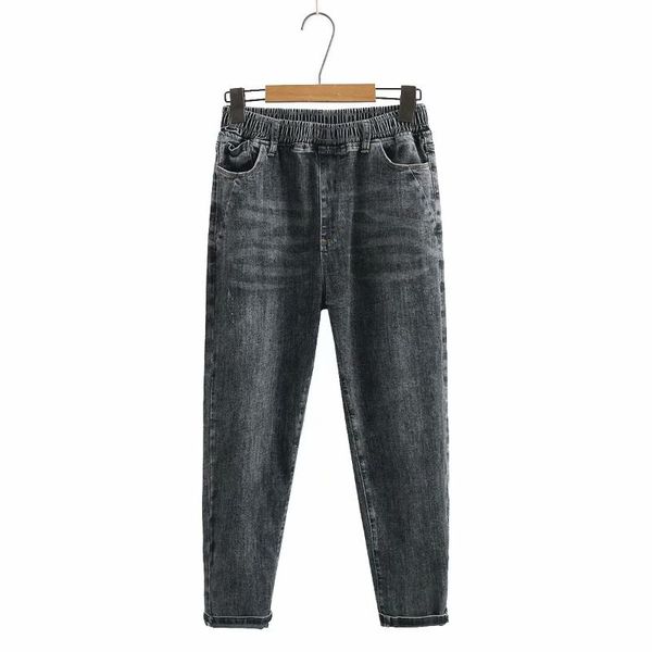 

women's jeans plus size scratched pant women high waist 2021 fashion black blue woman clothes casual denim trousers oversize