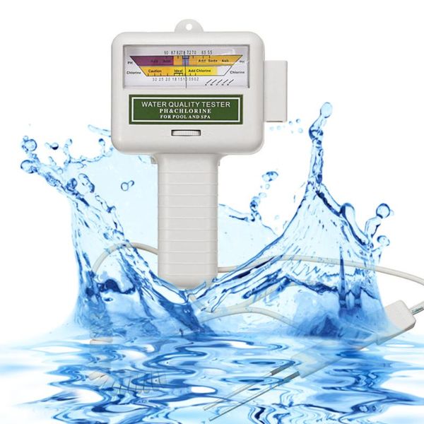 

meters portable ph meter digital 2 in 1 water quality chlorine level cl2 tester for swimming pool spa analyzer