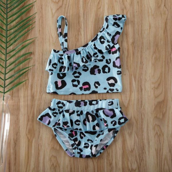 

baby & children's leopard baby kids girl swimwear bikini swimsuit bathing suit swimming clothing, White