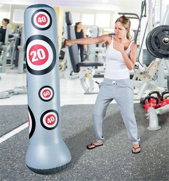 

sand bag 1.6m inflatable boxing column sandbag indoor fitness training portable post for children drop