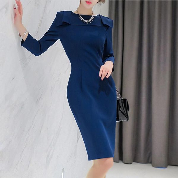 

casual dresses office ladies dress women elegant wear to work sheath, Black;gray