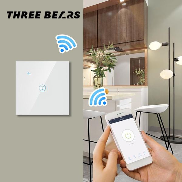 

smart home control tuya wi-fi mobile remote light switch, compatible alexa / google voice control, eu 220v